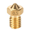 Dysza Mosiężna 0,5mm do Filamentu 1,75mm dla Drukarek 3D RepRap E3D V6