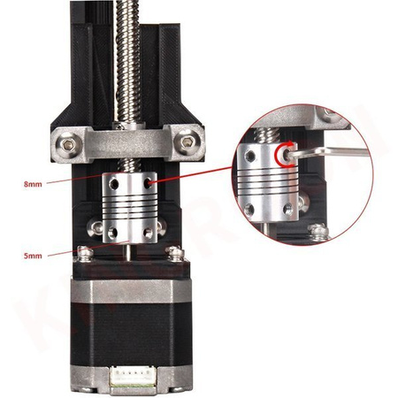 Sprzęgło Elastyczne 5/5 mm do Drukarek 3D i CNC - Amortyzowane Sprzęgło Silnikowe RepRap 3D
