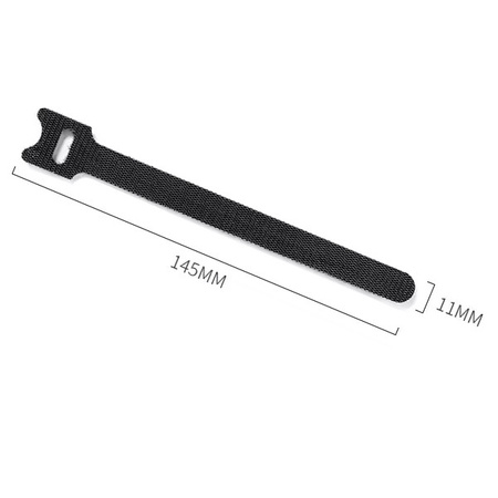 Opaska Rzepowa do Porządkowania Kabli - Czerwona - 10x150mm